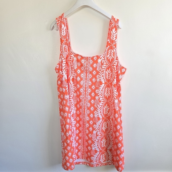 New Lilly Pulitzer Larsa Flamingo Feather Harbour View Swim Pool Beach Cover-Up - Picture 6 of 9